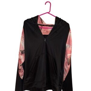 Huntworth Pink Camo and Black Hoodie